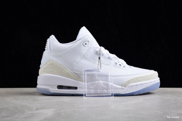 Reps retro white triple 3 136064-111 jordan air 0502
